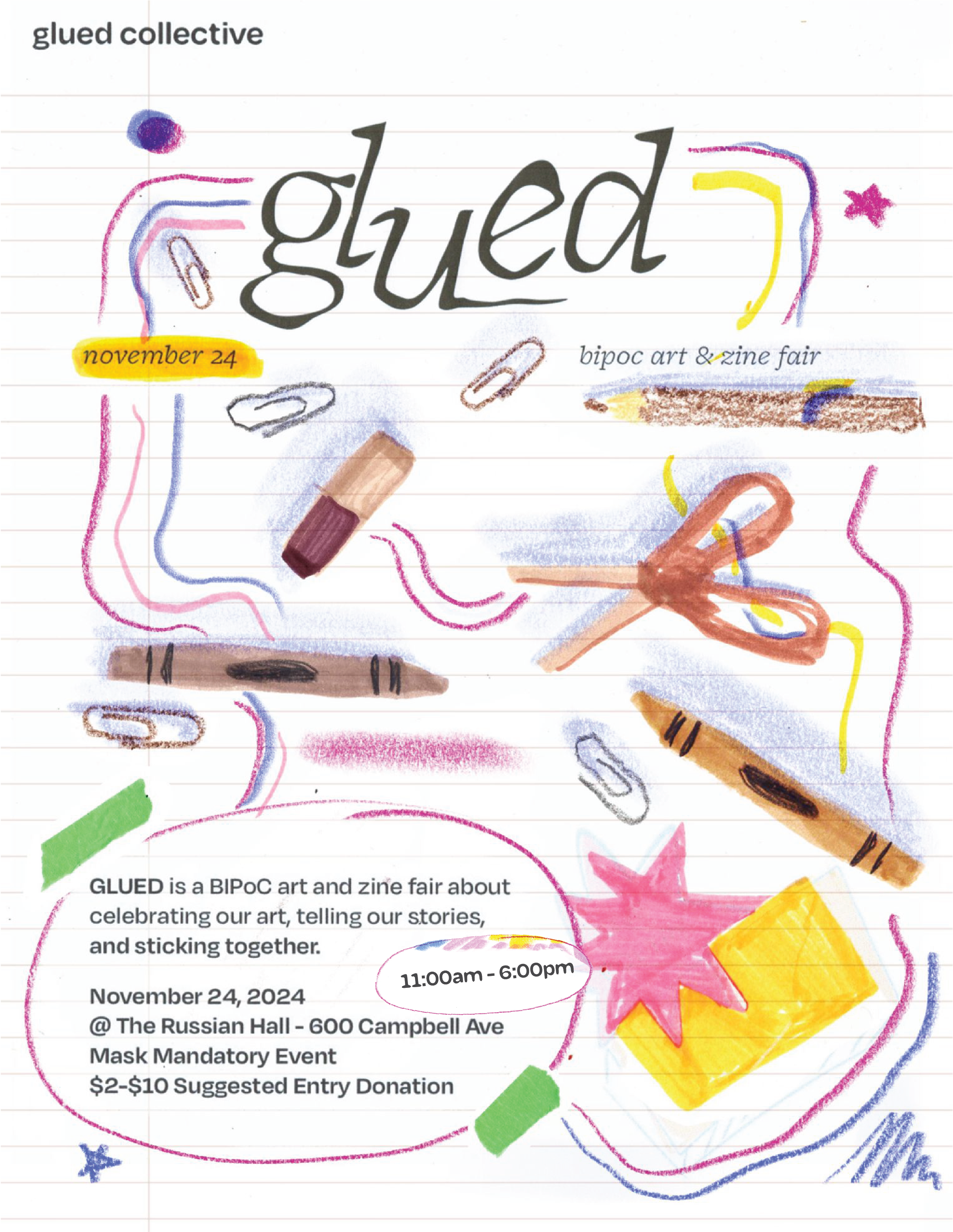 Glued Arts Fair Poster 1